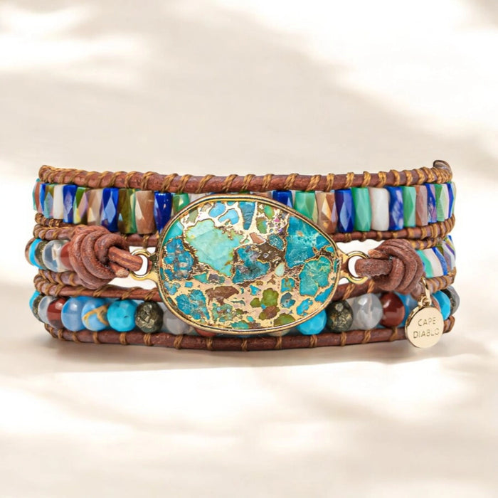 Turquoise Lioness Energy Bracelet
