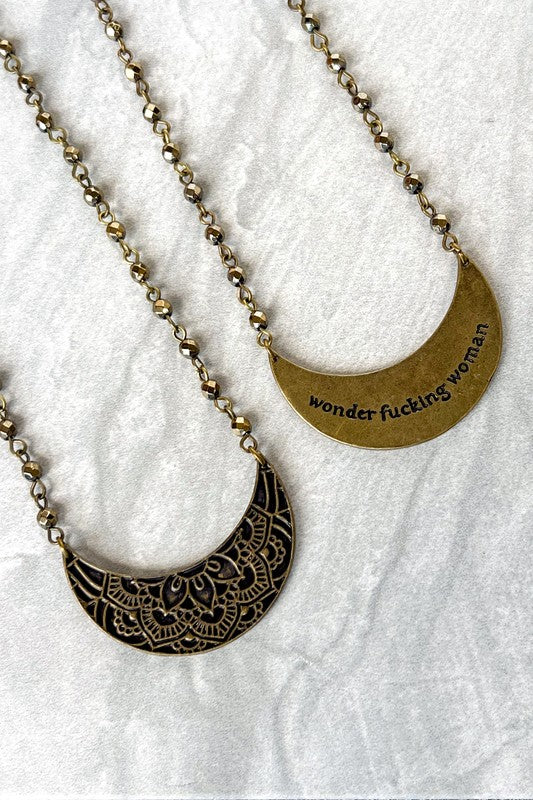 Wonder F*cking Woman Necklace