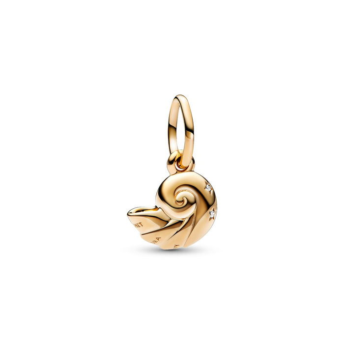 Disney The Little Mermaid shell 14k gold-plat