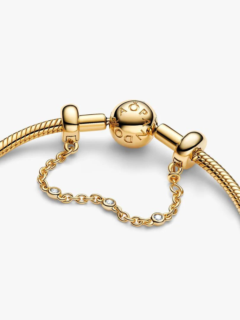 Triple Clear Stone Safety Chain