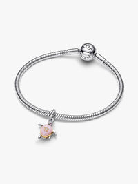 2026 Pink Sea Turtle Lab-grown Diamond Dangle Charm