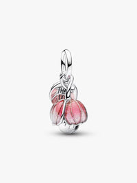Two-Tone Blooming Flower Dangle Charm