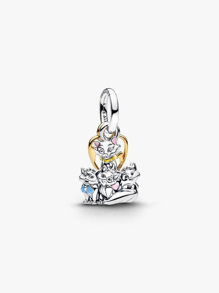 Disney Aristocats Duchess & Kittens Dangle Charm