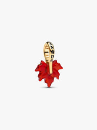 Red Maple Leaf Dangle Charm