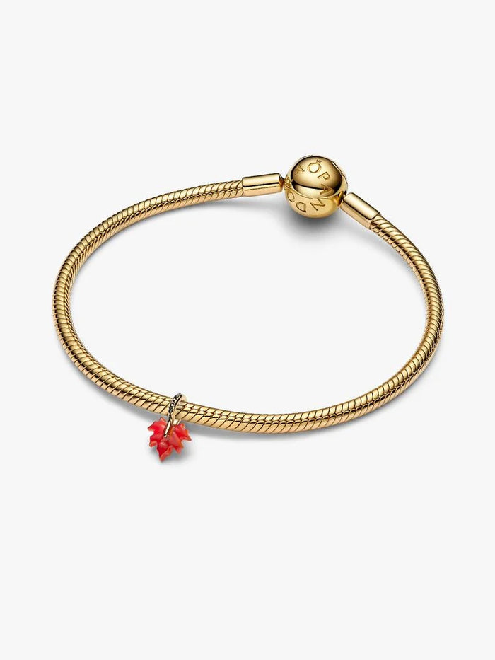 Red Maple Leaf Dangle Charm