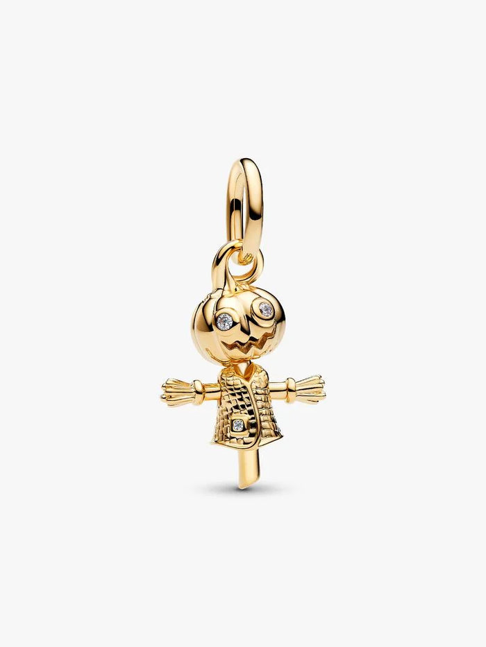 Pumpkin Scarecrow Dangle Charm