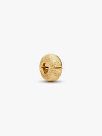 14k gold-plated diamond pointed mini clip with silicone grip