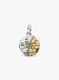 Virgo sterling silver and 14k gold-plated medallion charm
