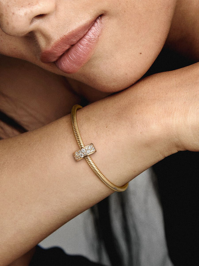 Pavé Clip Charm - Gold