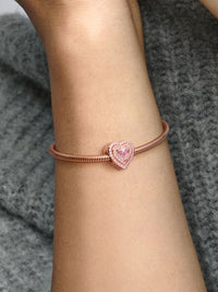 Sparkling Levelled Heart Charm