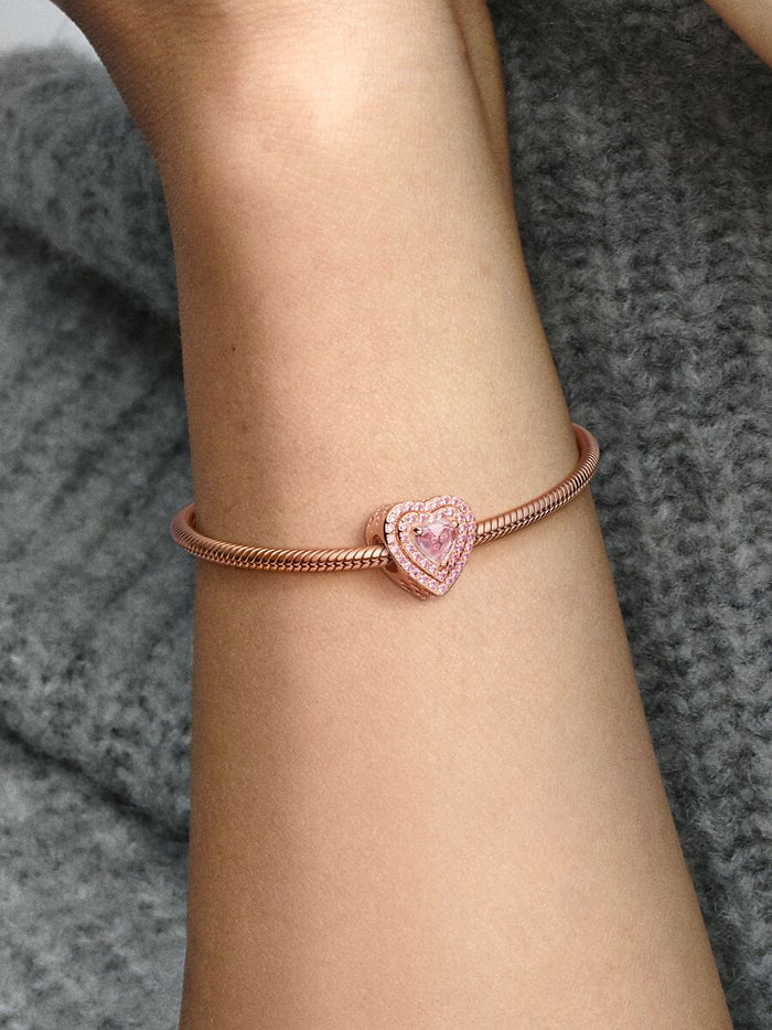 Sparkling Levelled Heart Charm