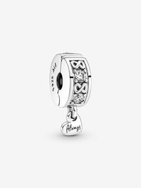 Family Always Pave Clip Charm