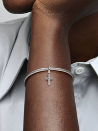 Sparkling Cross Dangle Charm