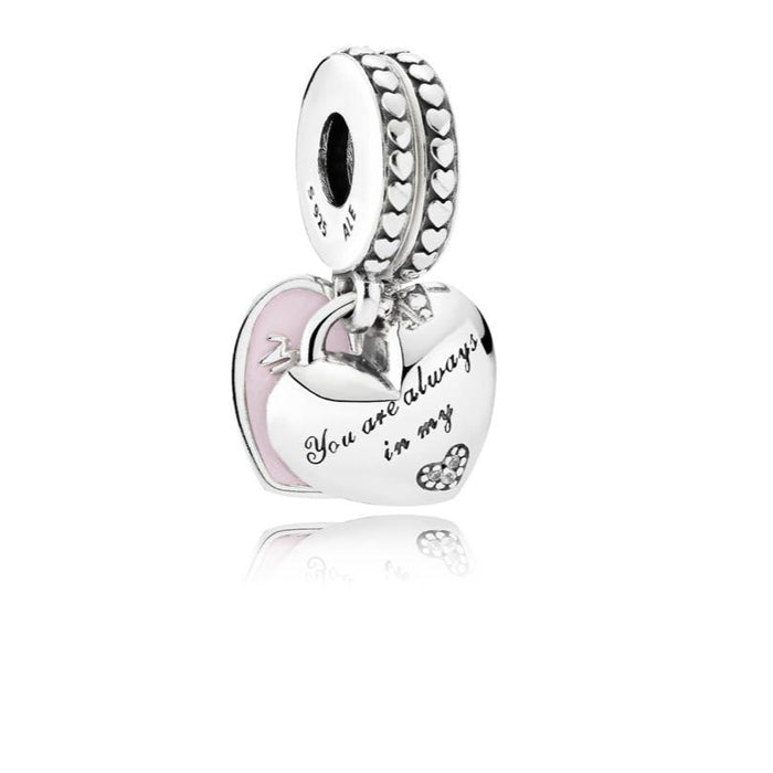 Mother & Daughter Hearts Dangle Charm