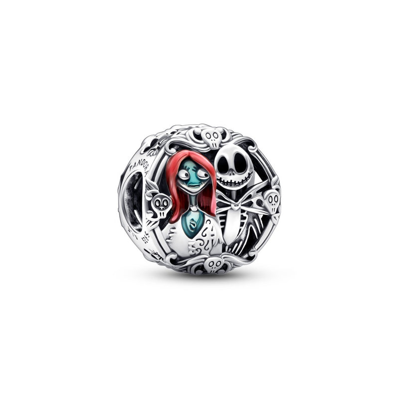 Disney Sally and Jack sterling silver charm w