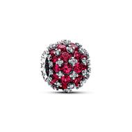 Sparkling Pavé Round Pink Charm