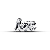 Silver Handwritten Love Charm