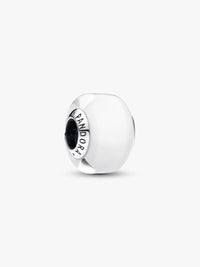 White Mini Murano Glass Charm