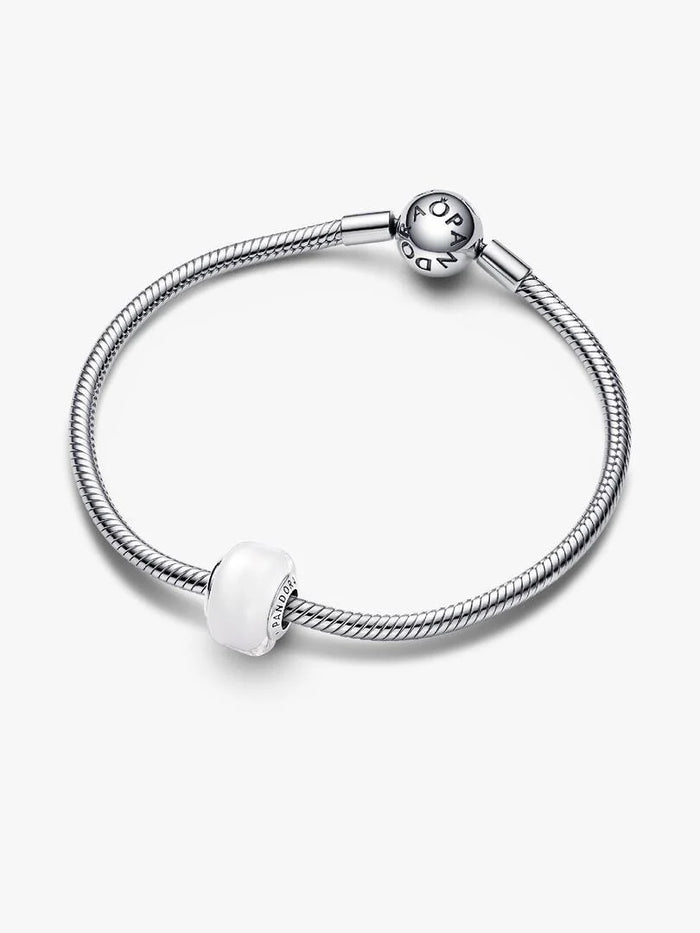 White Mini Murano Glass Charm