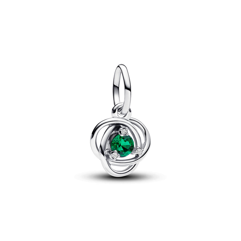 Green Eternity Circle Dangle Charm