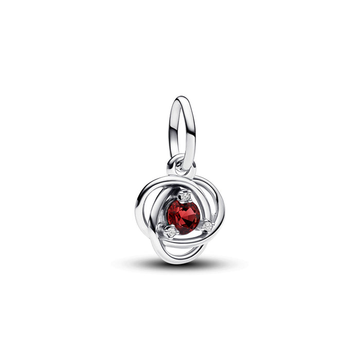 True Red Eternity Circle Dangle Charm