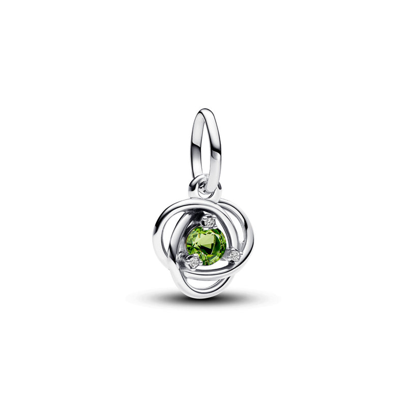 Spring Green Eternity Circle Dangle Charm