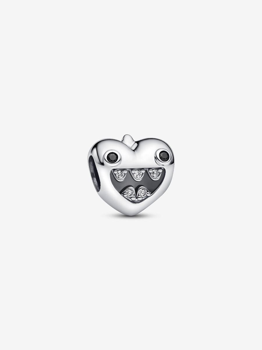 Mum's Little Monsters Heart Charm