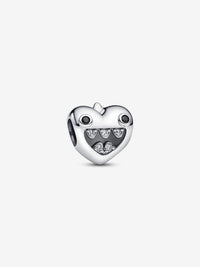 Mum's Little Monsters Heart Charm