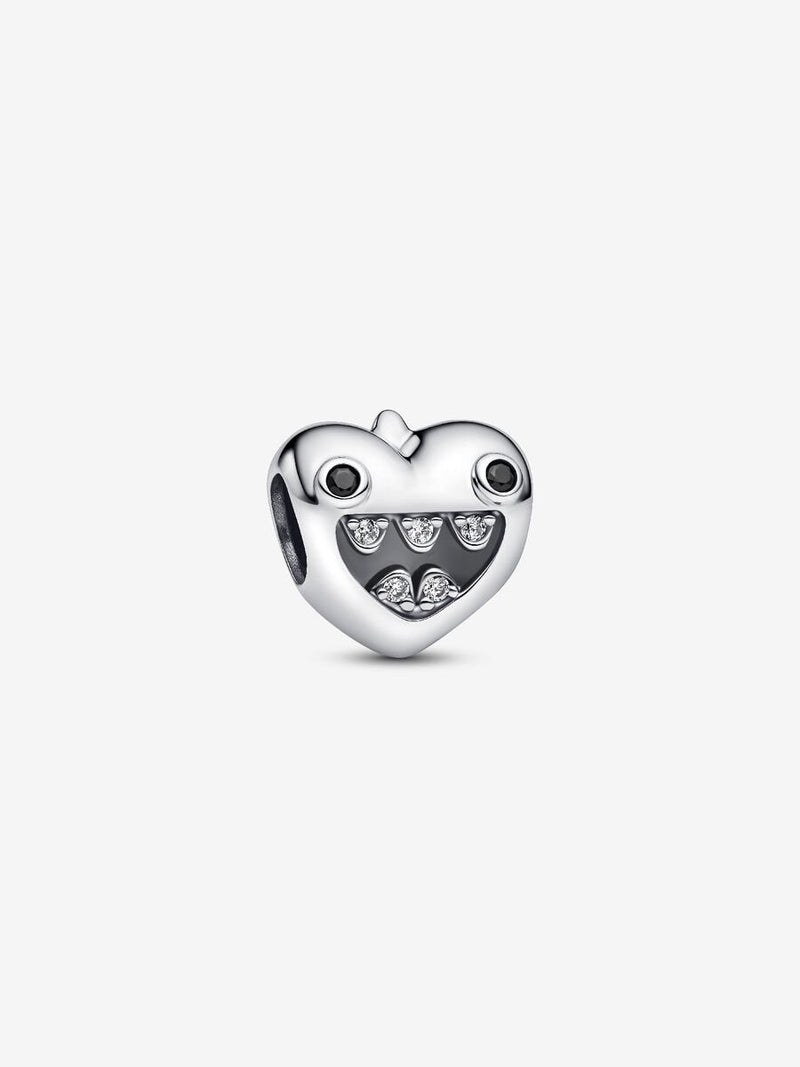Mum's Little Monsters Heart Charm