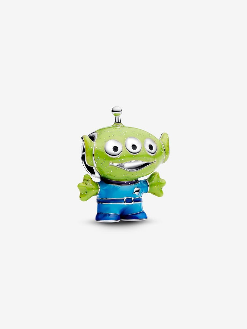 Disney Pixar Little Green Men sterling silver charm