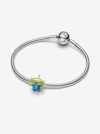 Disney Pixar Little Green Men sterling silver charm