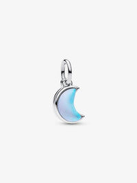 Crescent Moon Double Dangle Charm