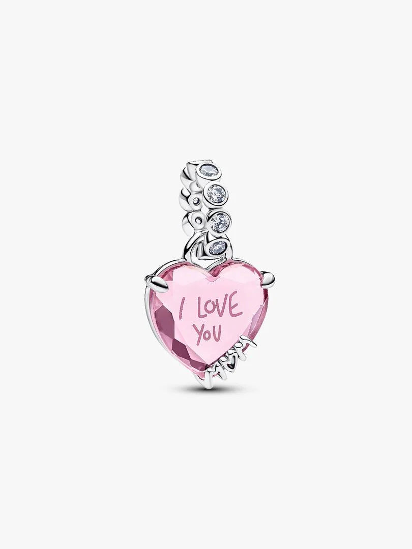 I Love You Mom Dangle Charm