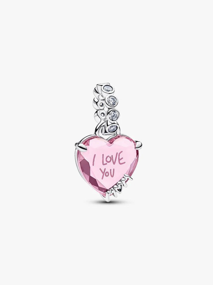 I Love You Mom Dangle Charm