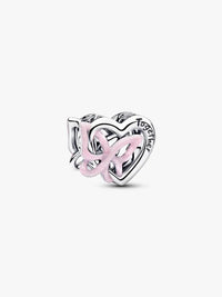 Entwined Heart & Butterfly Charm