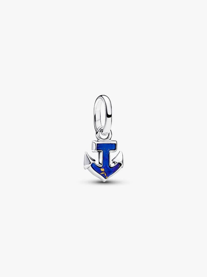 Blue Anchor Mini Dangle Charm