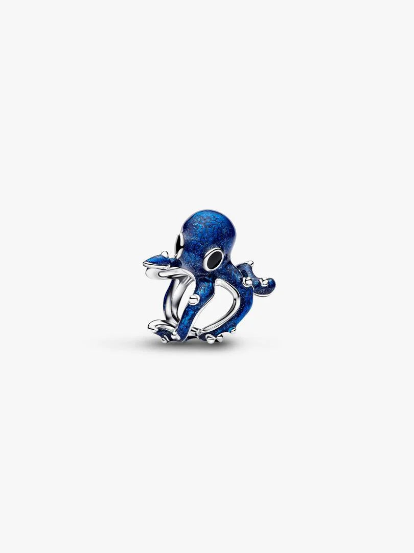 Blue Octopus Charm