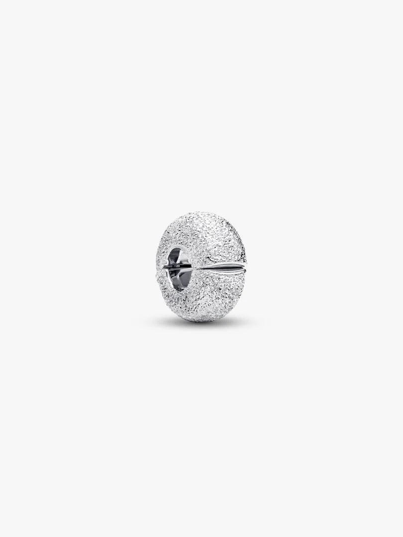 Sterling silver diamond pointed mini clip with silicone grip