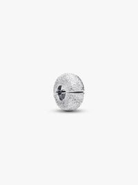 Sterling silver diamond pointed mini clip with silicone grip