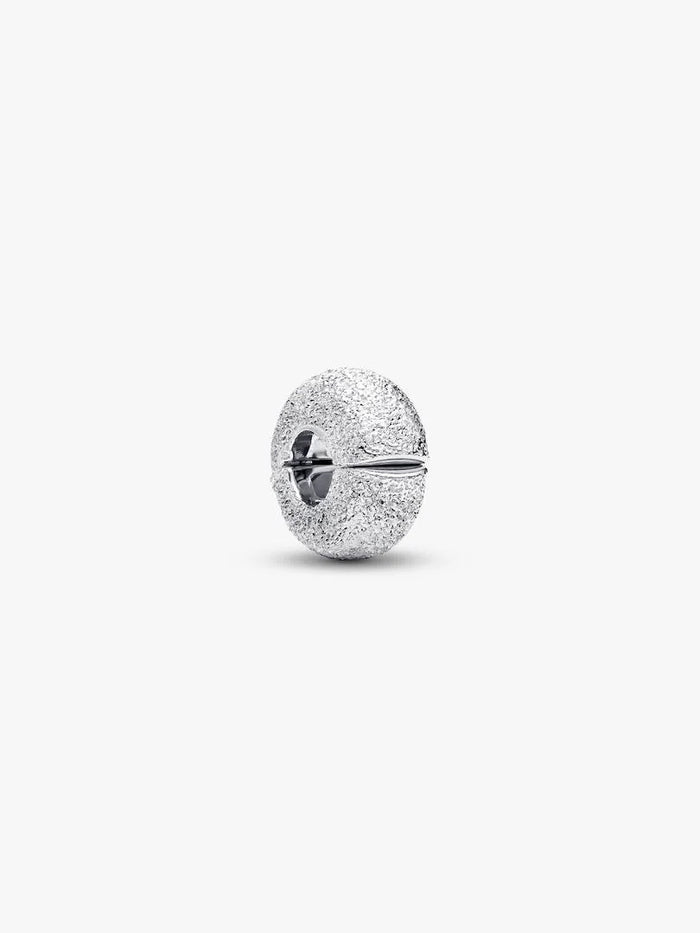 Sterling silver diamond pointed mini clip with silicone grip