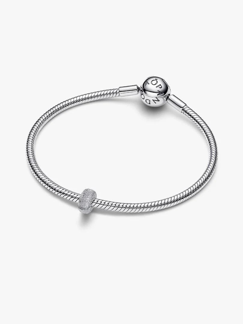 Sterling silver diamond pointed mini clip with silicone grip
