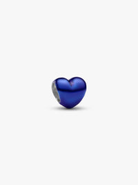 Heart sterling silver mini charm with colored enamel