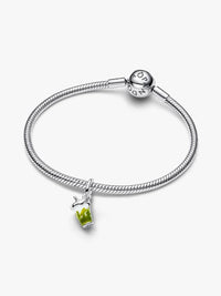 Iced Matcha Latte Murano Glass Dangle Charm