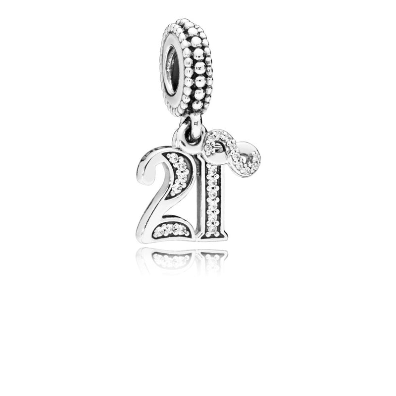 21st Celebration Dangle Charm