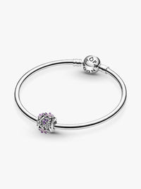 Openwork Purple Daisy Charm