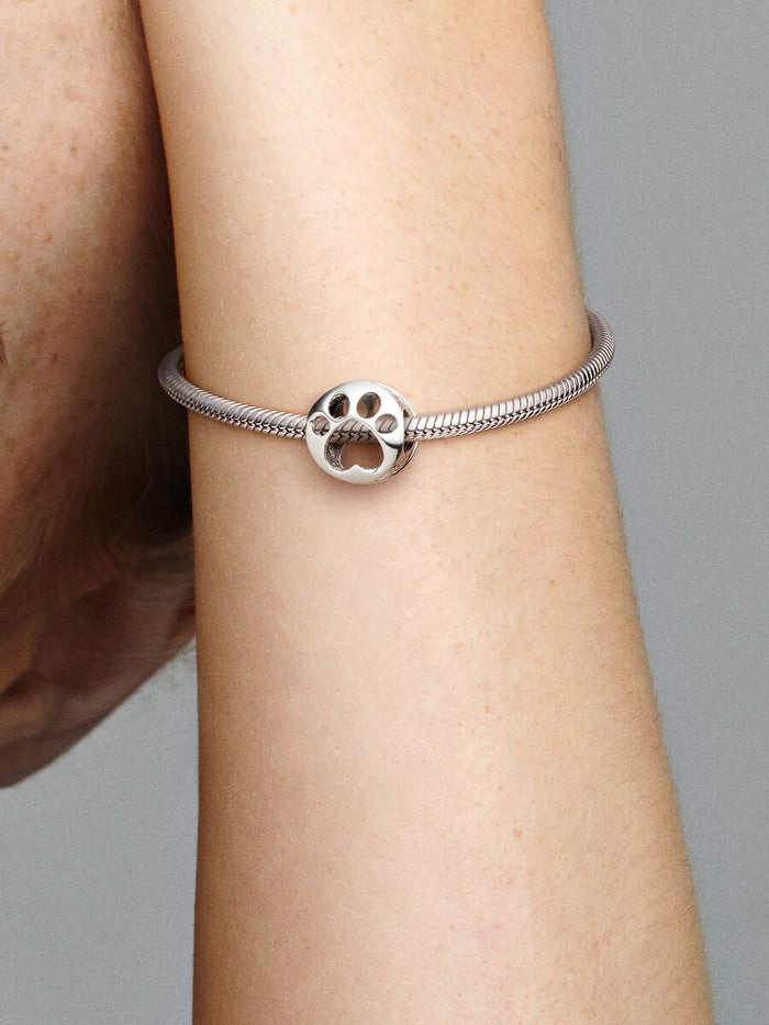 Openwork Paw Print Charm