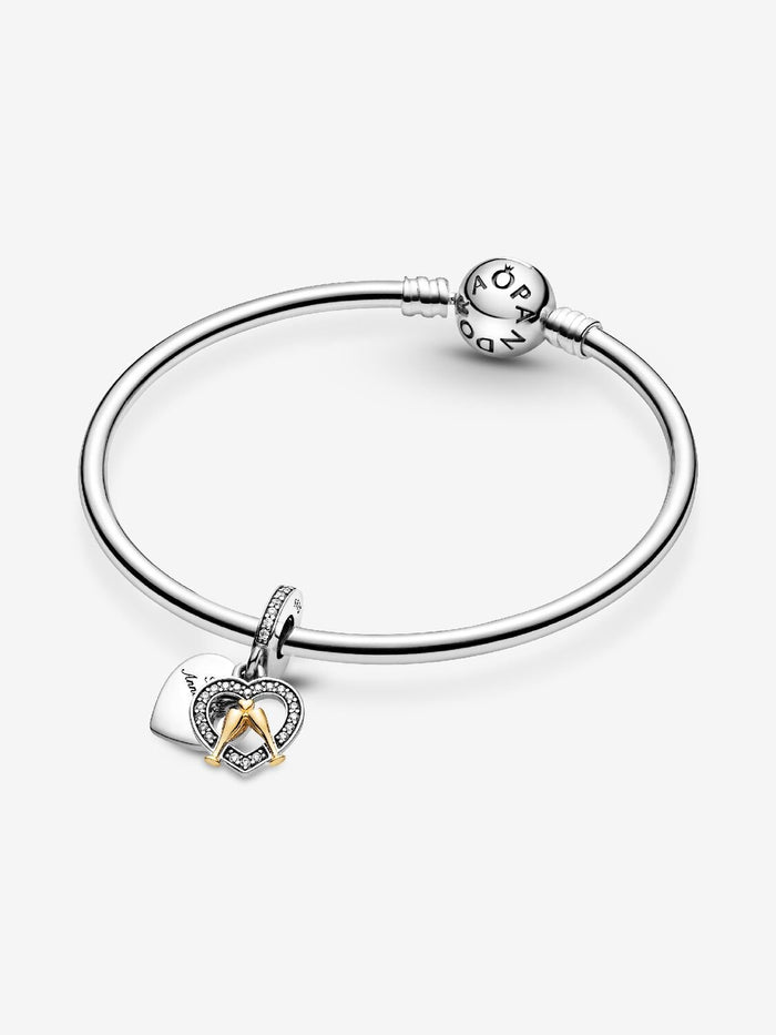 Two-tone Happy Anniversary Dangle Charm