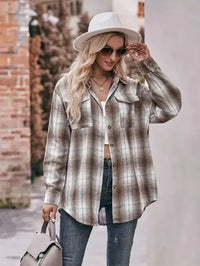 Angie Oversized Plaid Shirt
