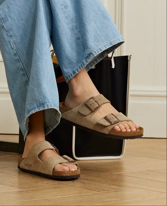Birkenstock Sydney Vegan Sandals - Gray Taupe (Medium/Narrow)