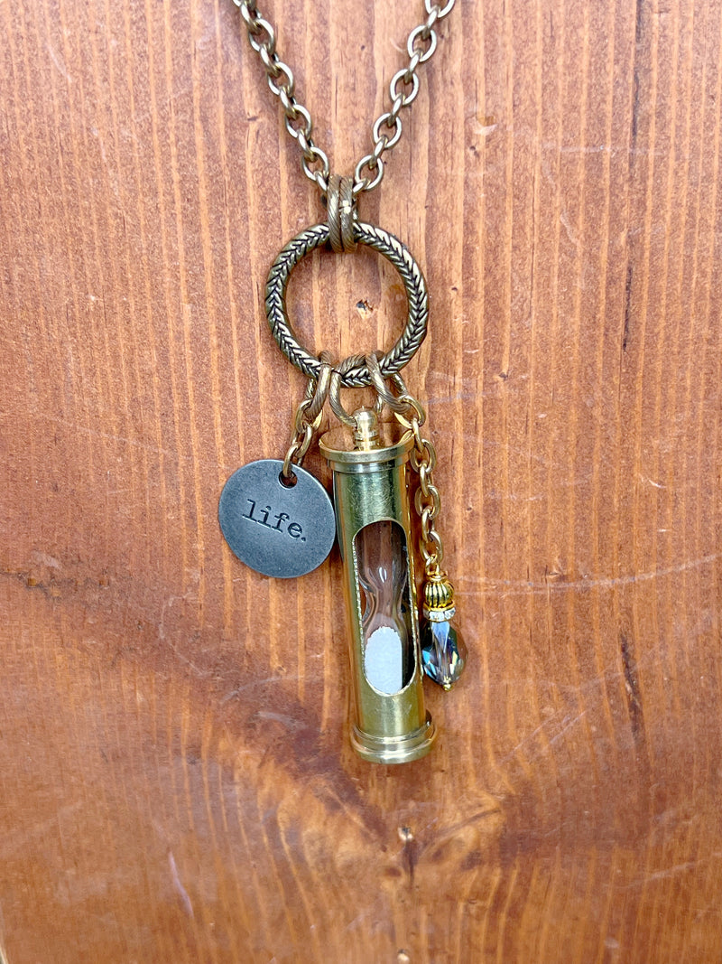 Hourglass Pendant Necklace